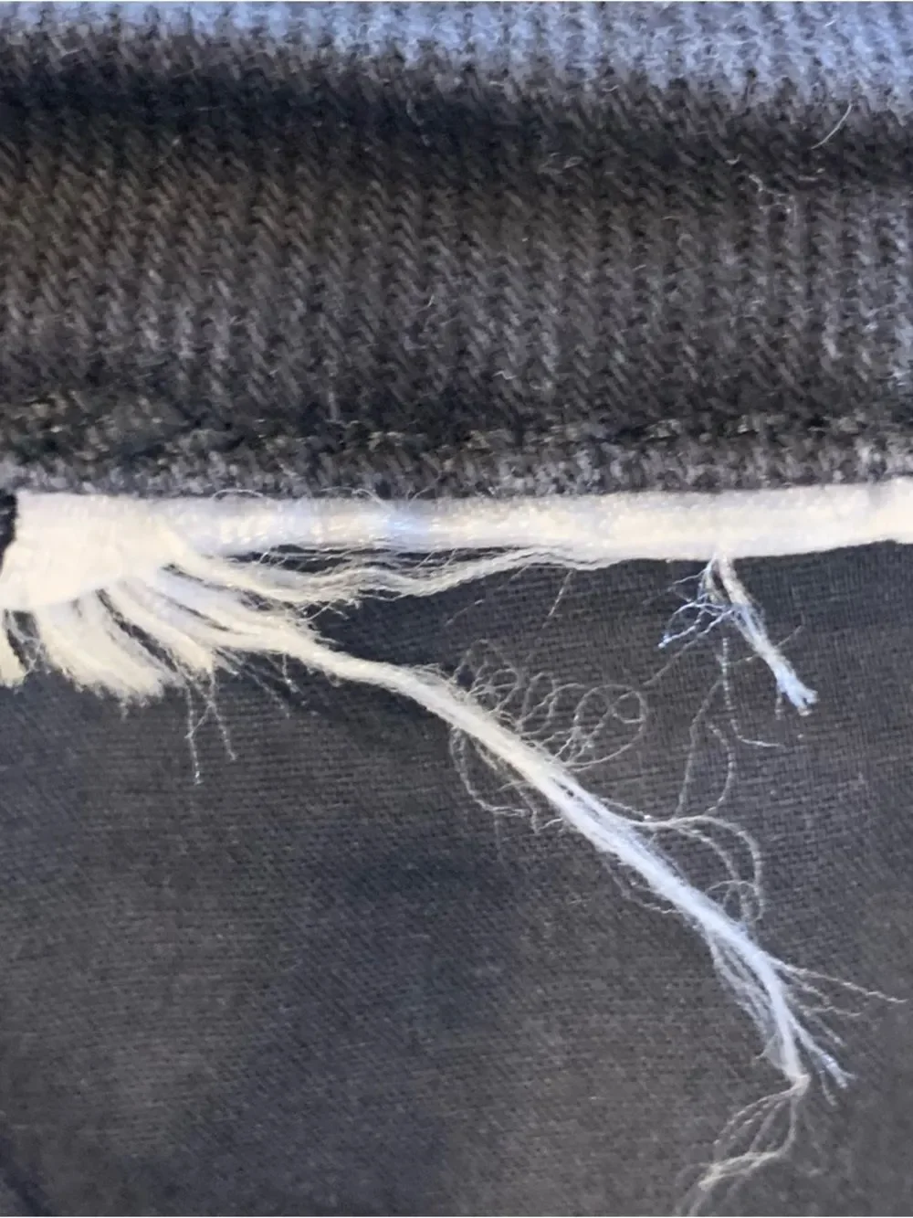 Good American Black Jeans Size 4/27 Raw Sharkbite Hem